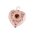 Elegant Heart Charm in "Evergreen" - Rose Gold
