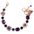 Elemental Emerald and Round Bracelet in "Happy Hour' - Rose Gold