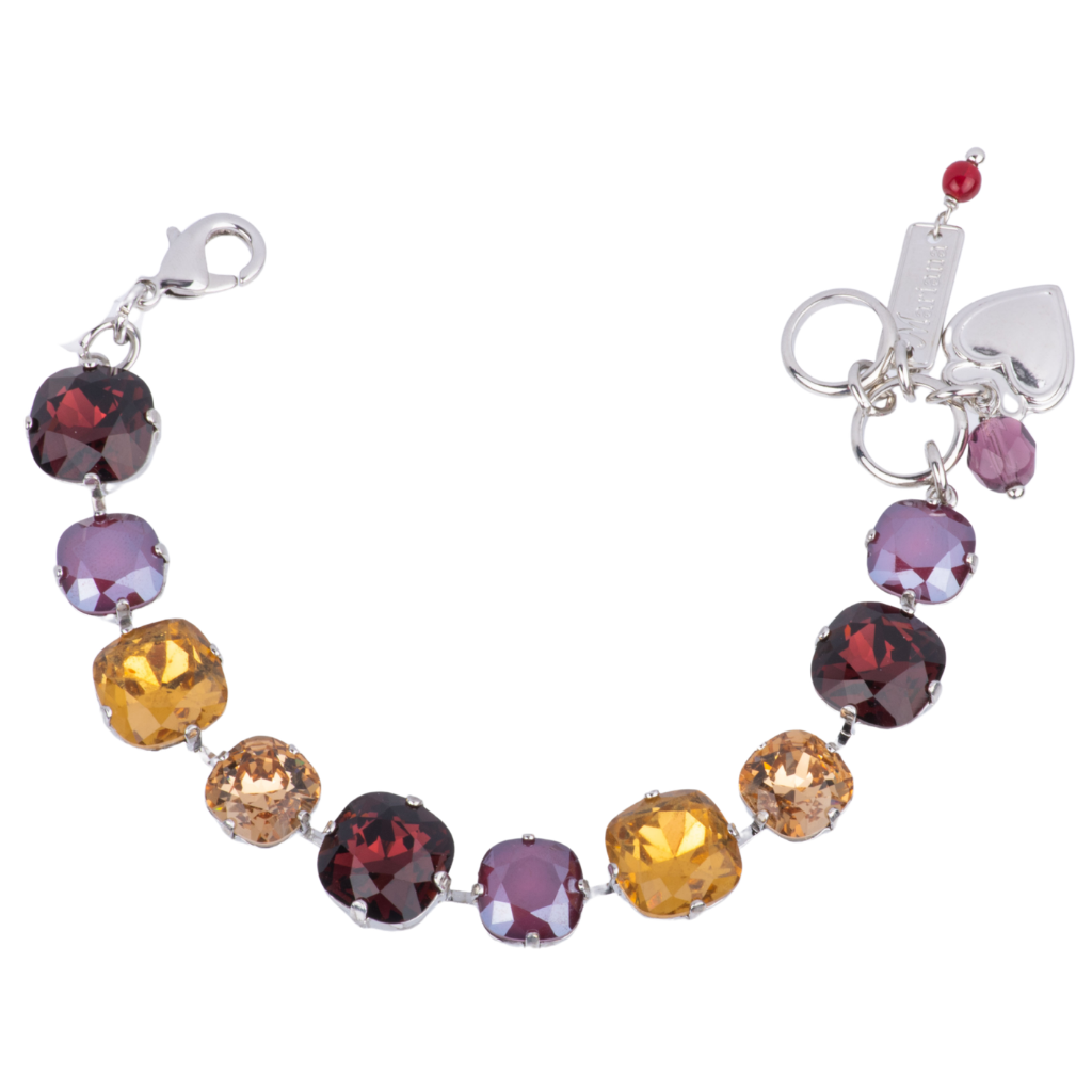 Cushion Cut Bracelet in "Velvet Encore" *Custom*