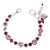 Medium Flower Heart Bracelet in "Cranberry Crush" *Custom*