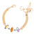 Interchanging Marquise Chain Bracelet in "Bourbon & Brass" *Custom*