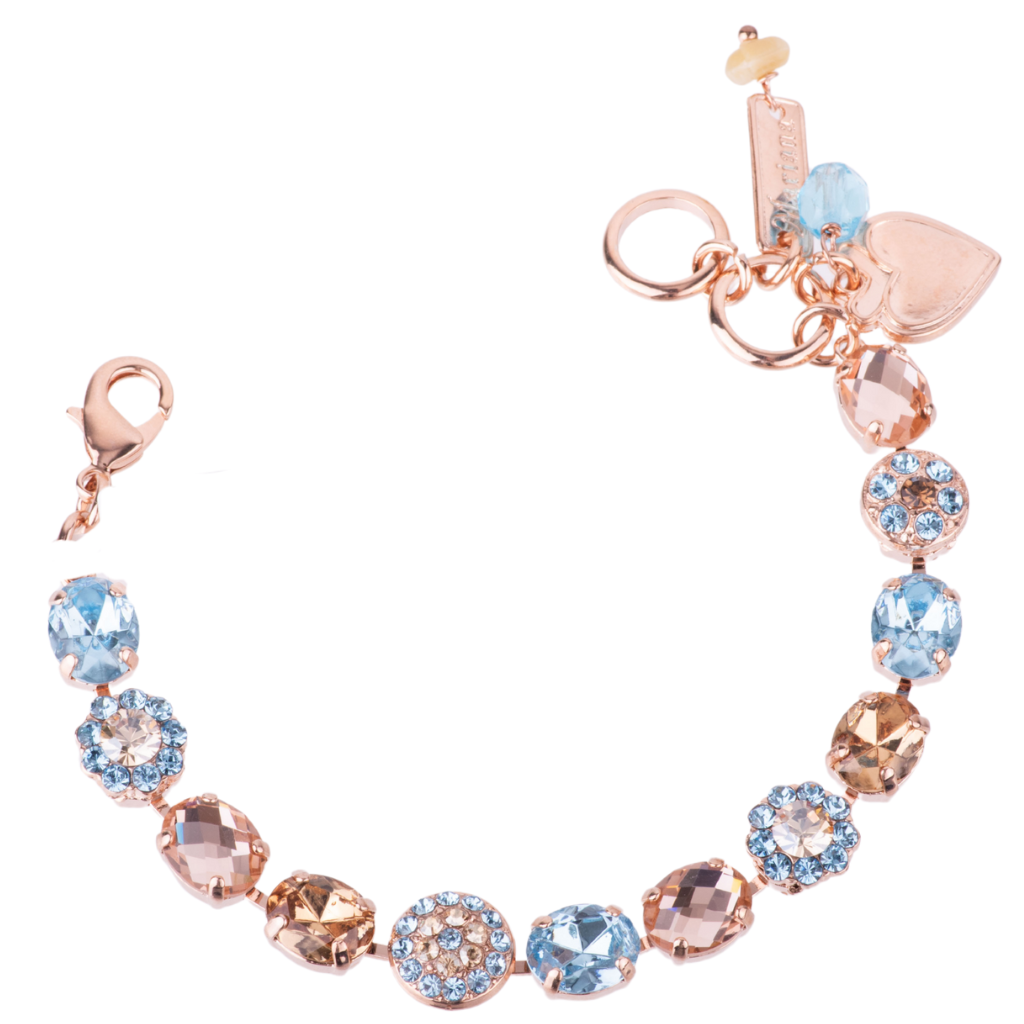 Medium Oval Pavé Bracelet in "First Toast" *Custom*