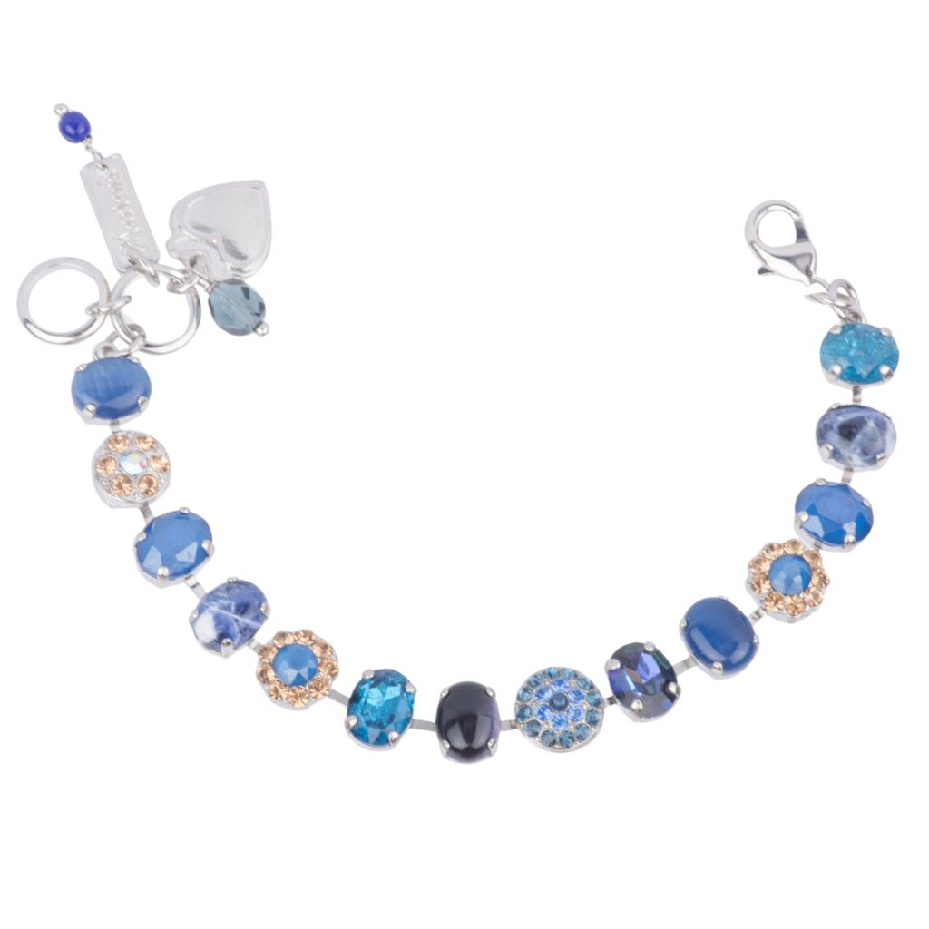 Medium Oval Pavé Bracelet in "Indigo Hour" *Custom*