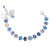 Medium Oval Pavé Bracelet in "Indigo Hour" *Custom*