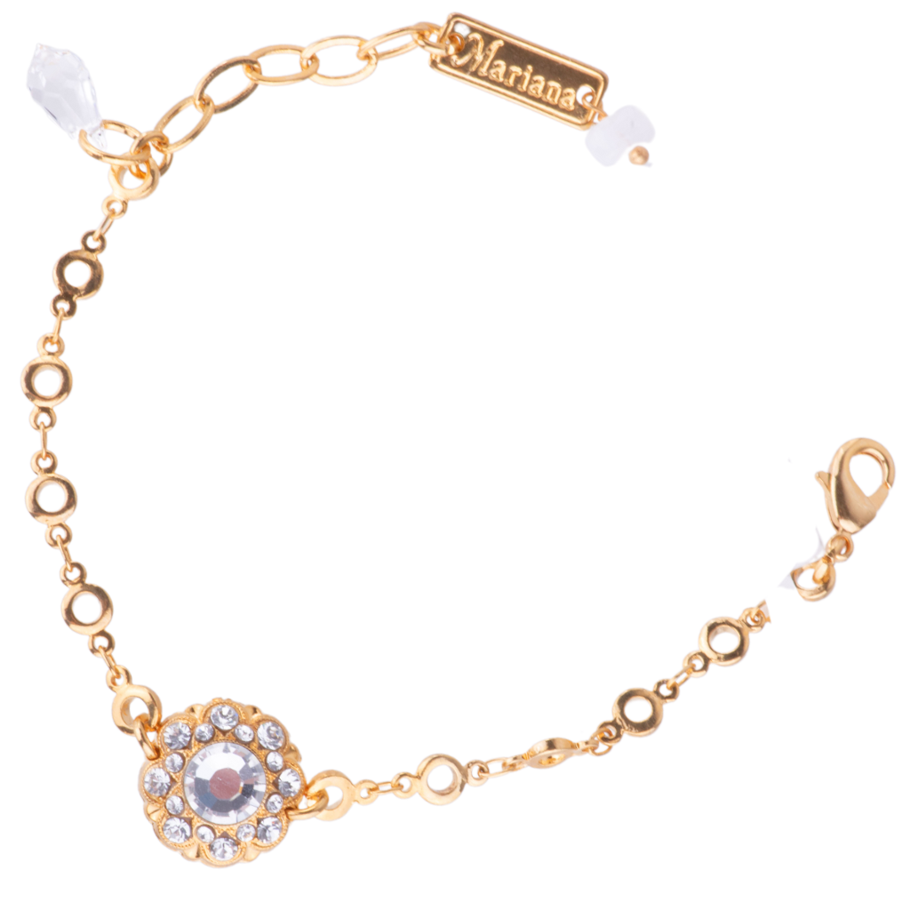 Cluster Chain Bracelet in "On a Clear Day" - Yellow Gold