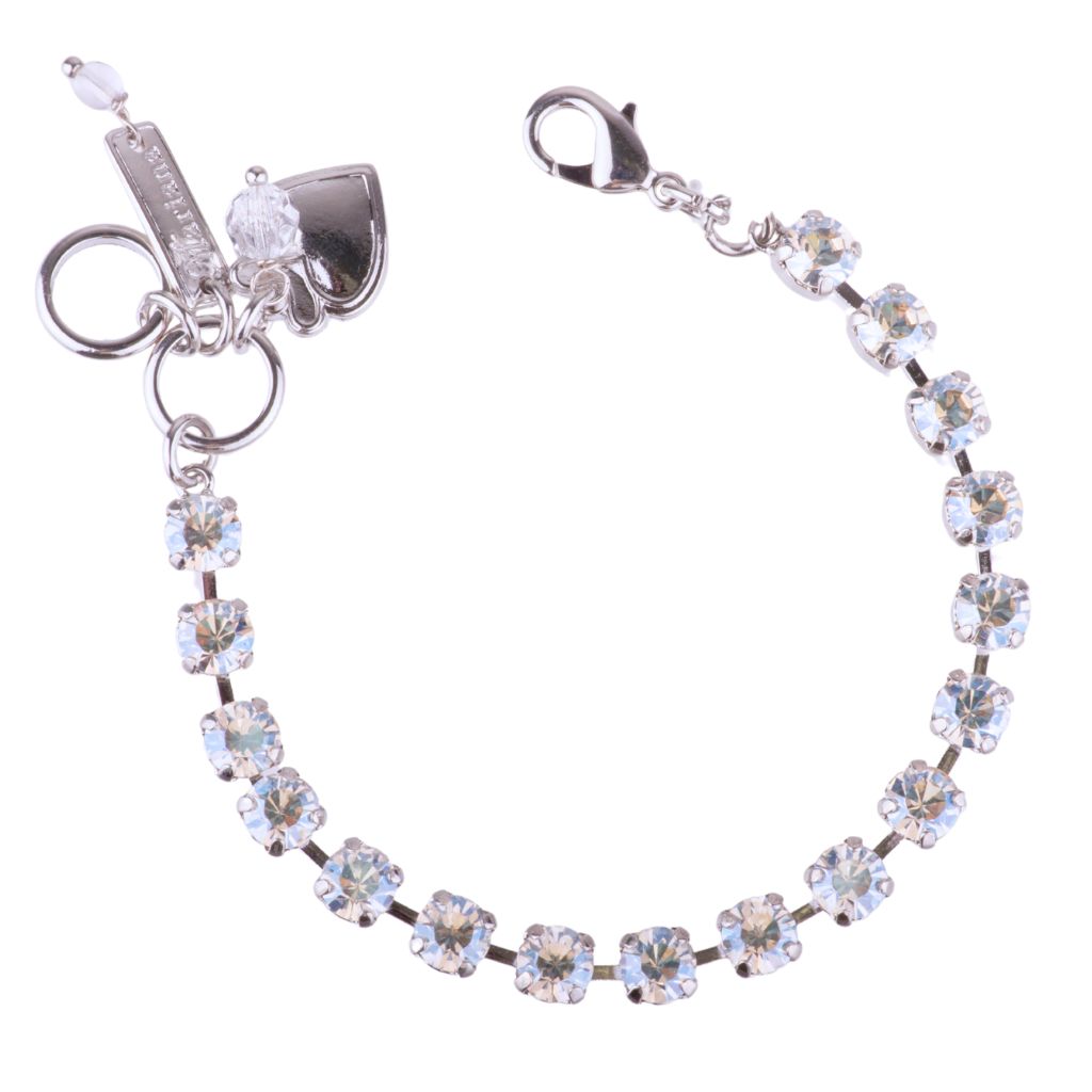 Small Everyday Bracelet in "Crystal Moonlight" - Rhodium