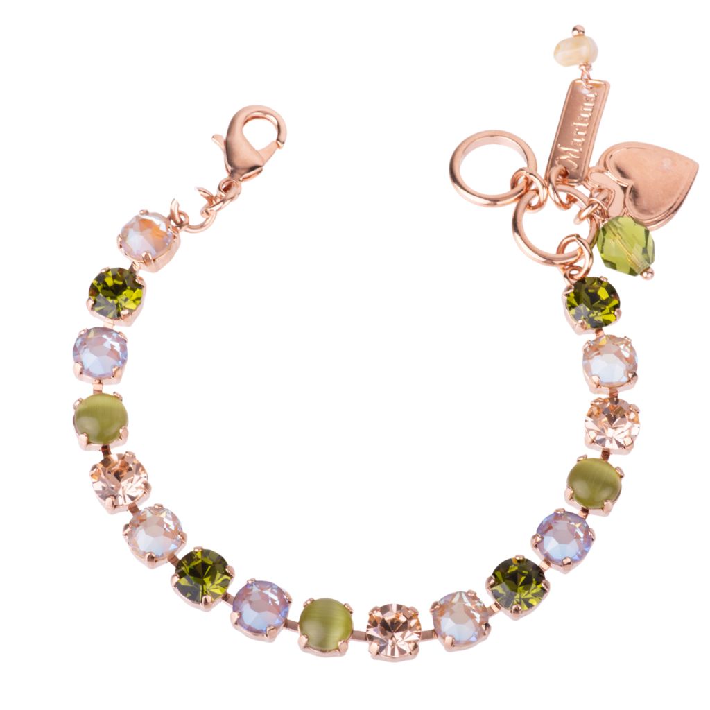 Medium Round Bracelet in "Olive Garnish" *Custom*