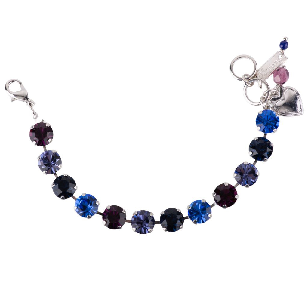 Large Round Bracelet in "Happy Hour" - Rhodium