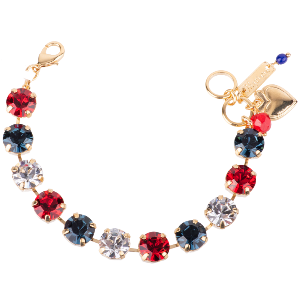 Large Everyday Round Bracelet "Americana" - Yellow Gold