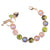 Large Rivoli Round Bracelet "Olive Garnish" - Yellow Gold