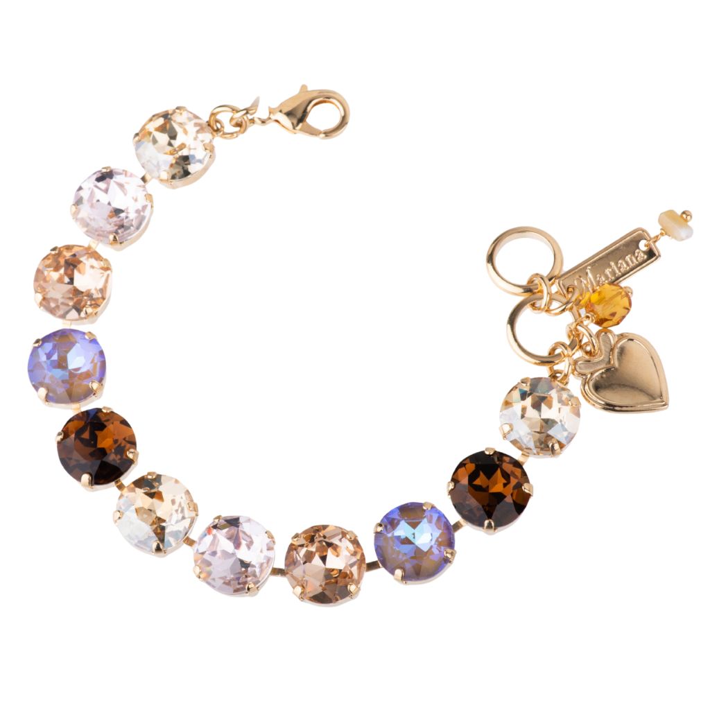 Large Rivoli Round Bracelet "Amaretto" *Custom*