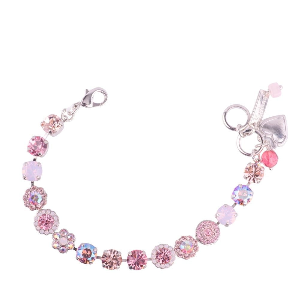 Medium Rosette Bracelet in "Flamingo" *Custom*