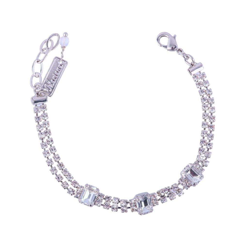 Petite Emerald & Crystal Bracelet in "On a Clear Day" *Custom*