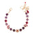 Small Leafy Element Bracelet in "Cranberry Crush" - Yellow Gold
