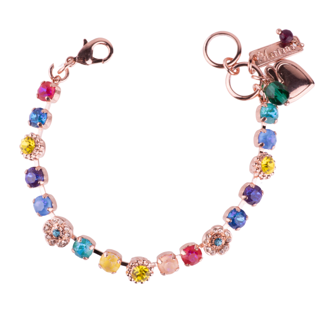 Petite Flower Cluster Bracelet in "Candy" *Custom*