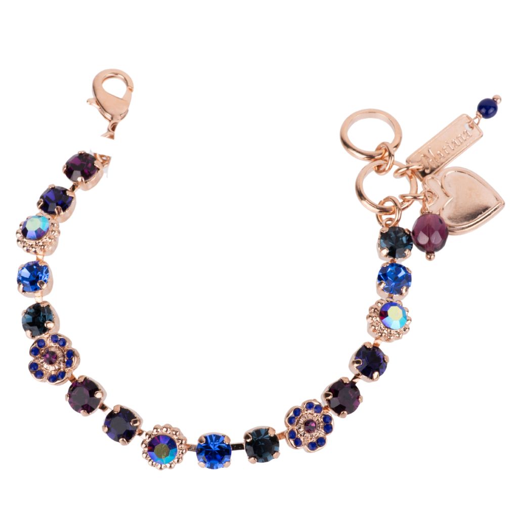 Small Flower Cluster Bracelet in "Happy Hour" - Rose Gold