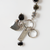 Small Flower Cluster Bracelet in "Obsidian Shores" - Rhodium