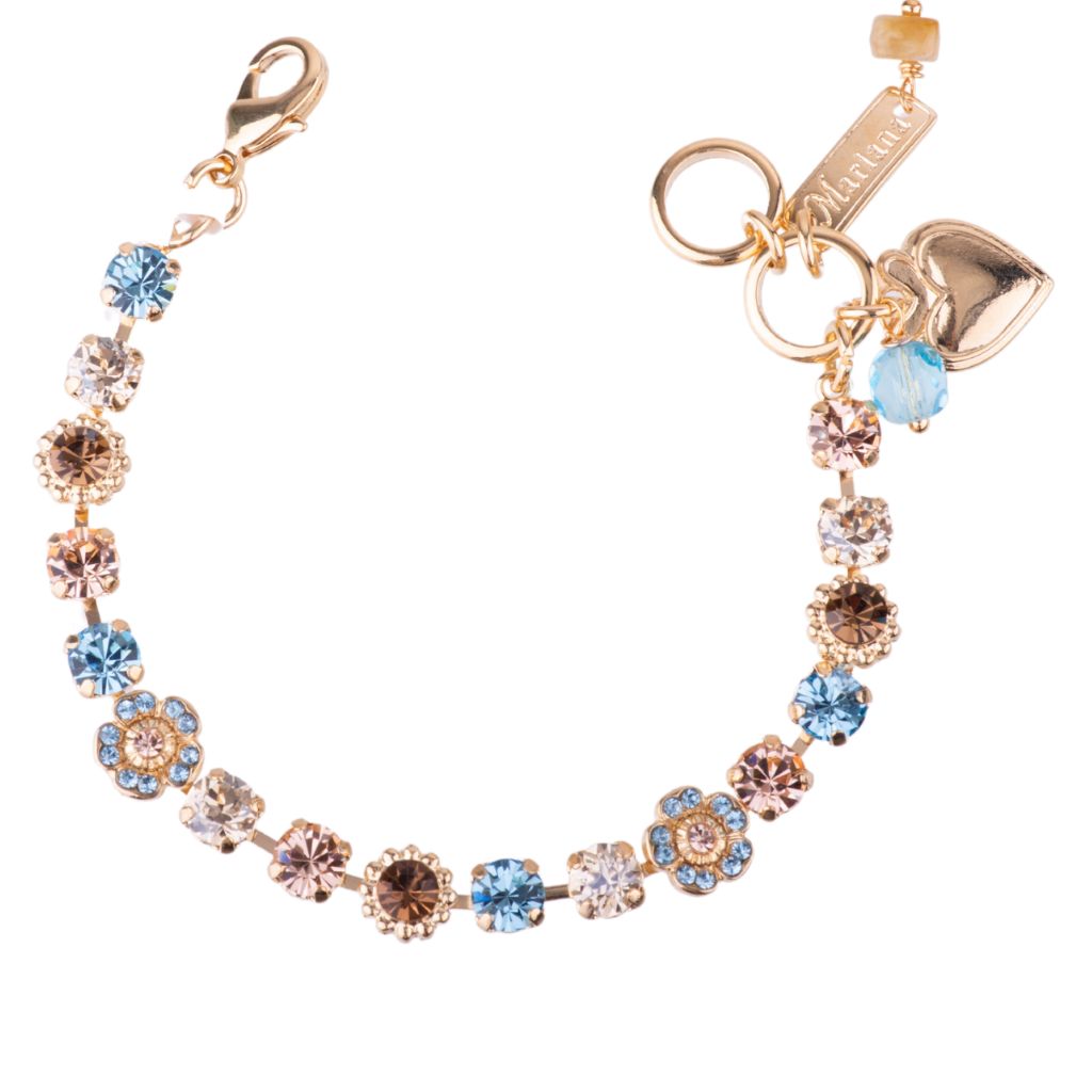 Small Flower Cluster Bracelet in "First Toast" *Custom*