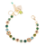Small Flower Cluster Bracelet in "The Green Room" *Custom*