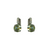Large Embellished Single Stone Leverback Earrings in "Chrysolite" *Custom*