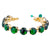 Large Everyday Round Bracelet  "Emerald Green" *Custom*