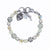 Medium Pavé Bracelet in "Ivory" - Antique Silver