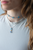 Petite Emerald & Crystal Choker Necklace in "Bay Blue" *Custom*