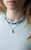 Medium Square Necklace in "Bay Blue" *Custom*