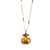 Extra Luxurious Emerald & Marquise Pendant in "Bourbon & Brass" *Custom*