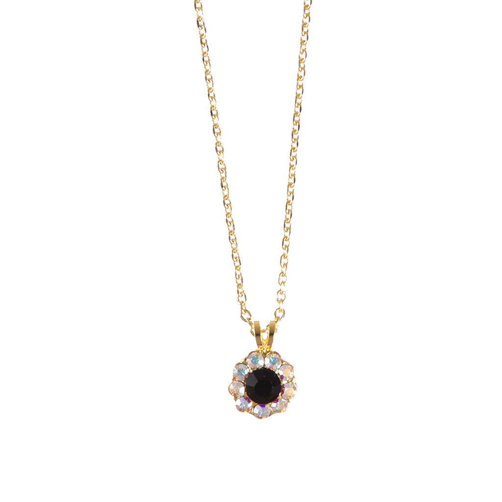 Medium Flower Pendant in "Obsidian Shores" *Custom*
