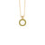 Medium Open Circle Pendant in "Olive Garnish" *Custom*