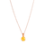 Large Embellished Single Sone Pendant in "Orange Opal" (Choose Your Plating!)