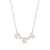 Large Emerald Trio Pendant in "White Opal" - Yellow Gold