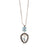 Pear Halo Pendant in "Obsidian Shores" *Custom*