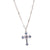 Flat Cross Pendant with Paperclip Chain (Choose Your Color Combo!)