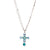 Flower Cross Pendant (Choose Your Color Combo!)