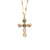 Medium Cross Pendant in "Champagne Kisses" *Custom*