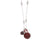 Extra Luxurious Double Stone Pendant in "Cranberry Crush" *Custom*