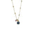 Extra Luxurious Double Stone Pendant in "Harvest Moon" - Yellow Gold