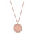 Judaica Pendant in "Clear" - Rose Gold