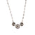 Extra Luxurious 3 Stone Pave Pendant "Obsidian Shores" *Custom*