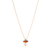 Marquise Stone Pendant in "Aurora Topaz and Pearl" - Yellow Gold