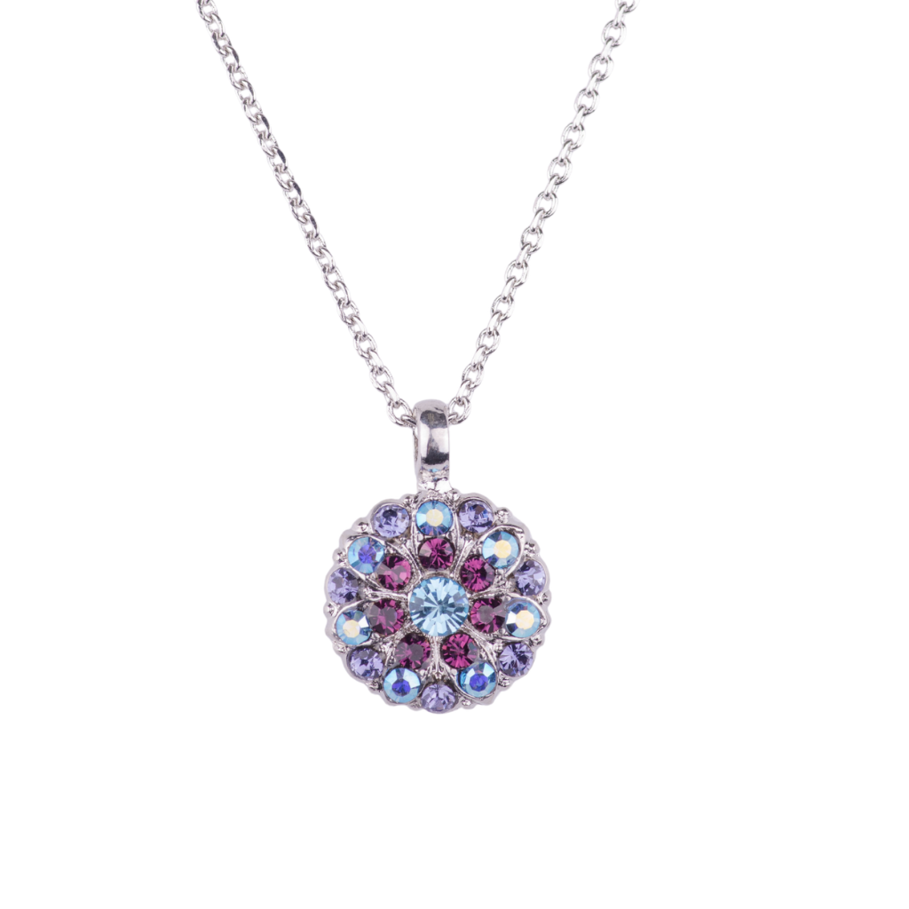Guardian Angel Birthstone Pendant in "Smashing Purple" - Rhodium