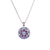 Guardian Angel Birthstone Pendant in "Smashing Purple" - Rhodium