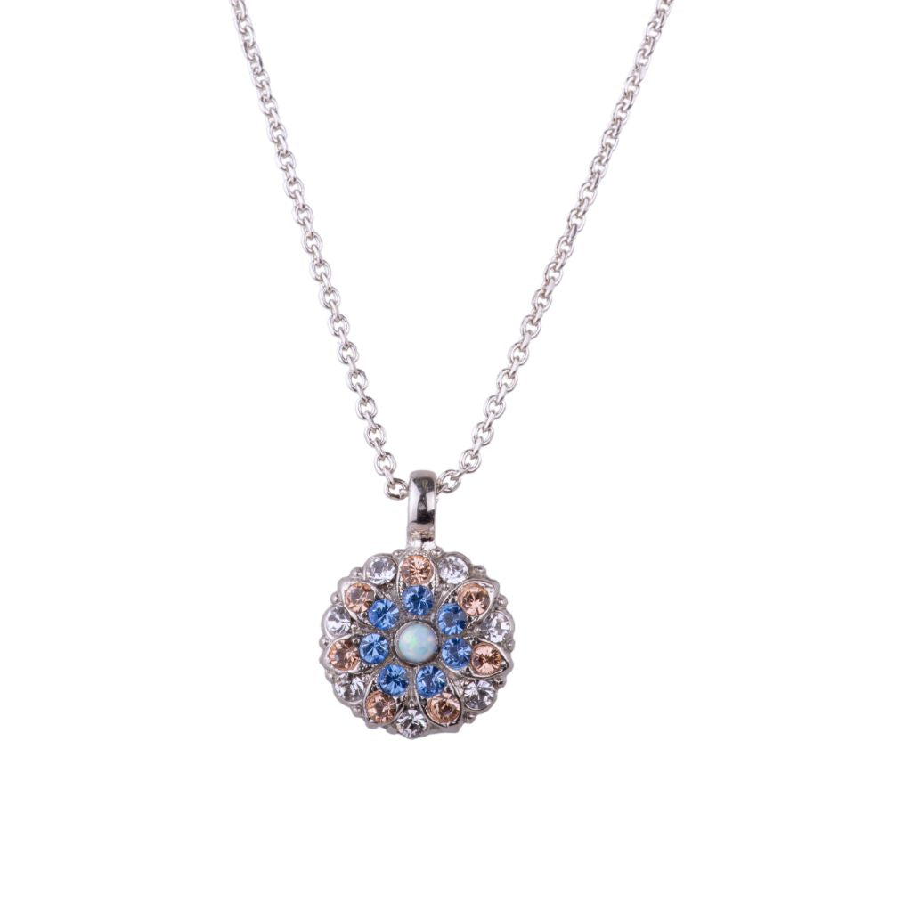 Guardian Angel Pendant in "Sand bar" - Rhodium