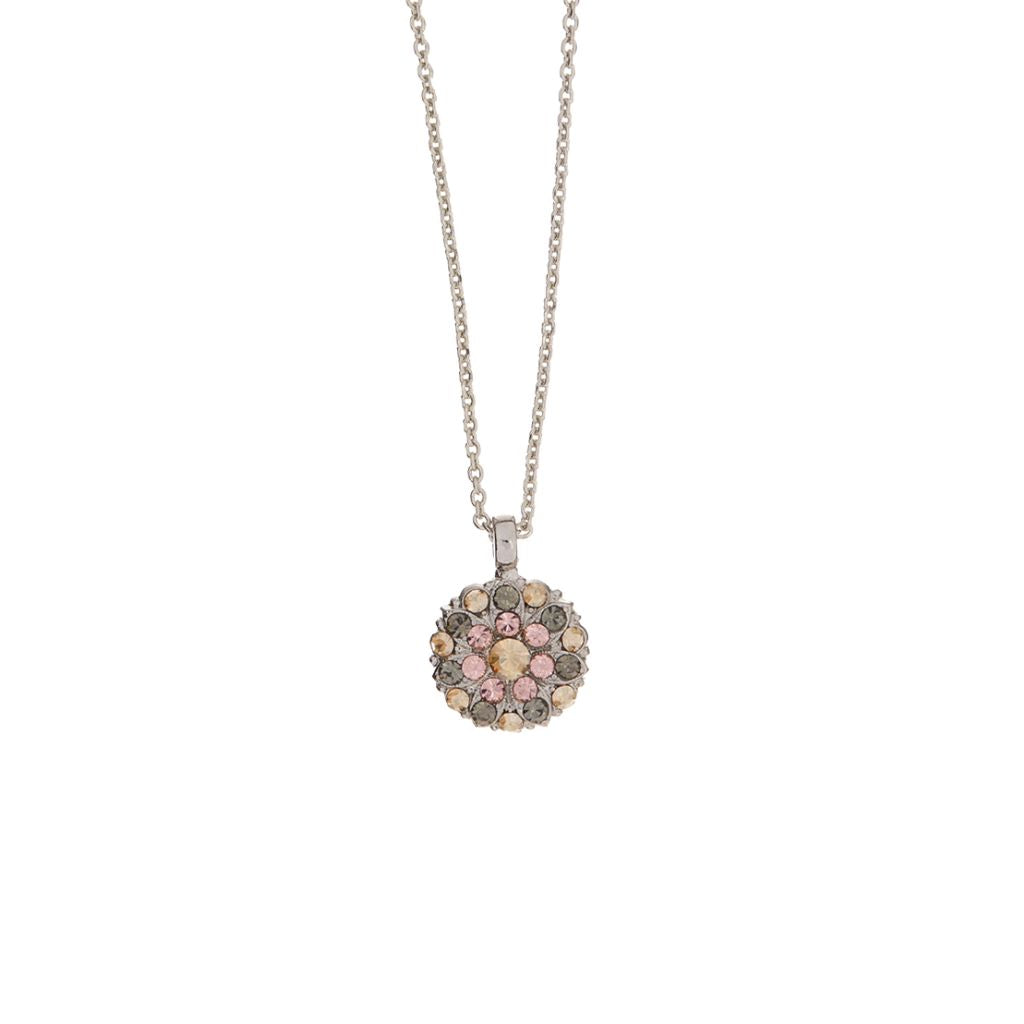 Guardian Angel Pendant in "Champagne Kisses" - Rhodium