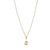 Single Crystal Pendant in "Golden Shadow" - Yellow Gold