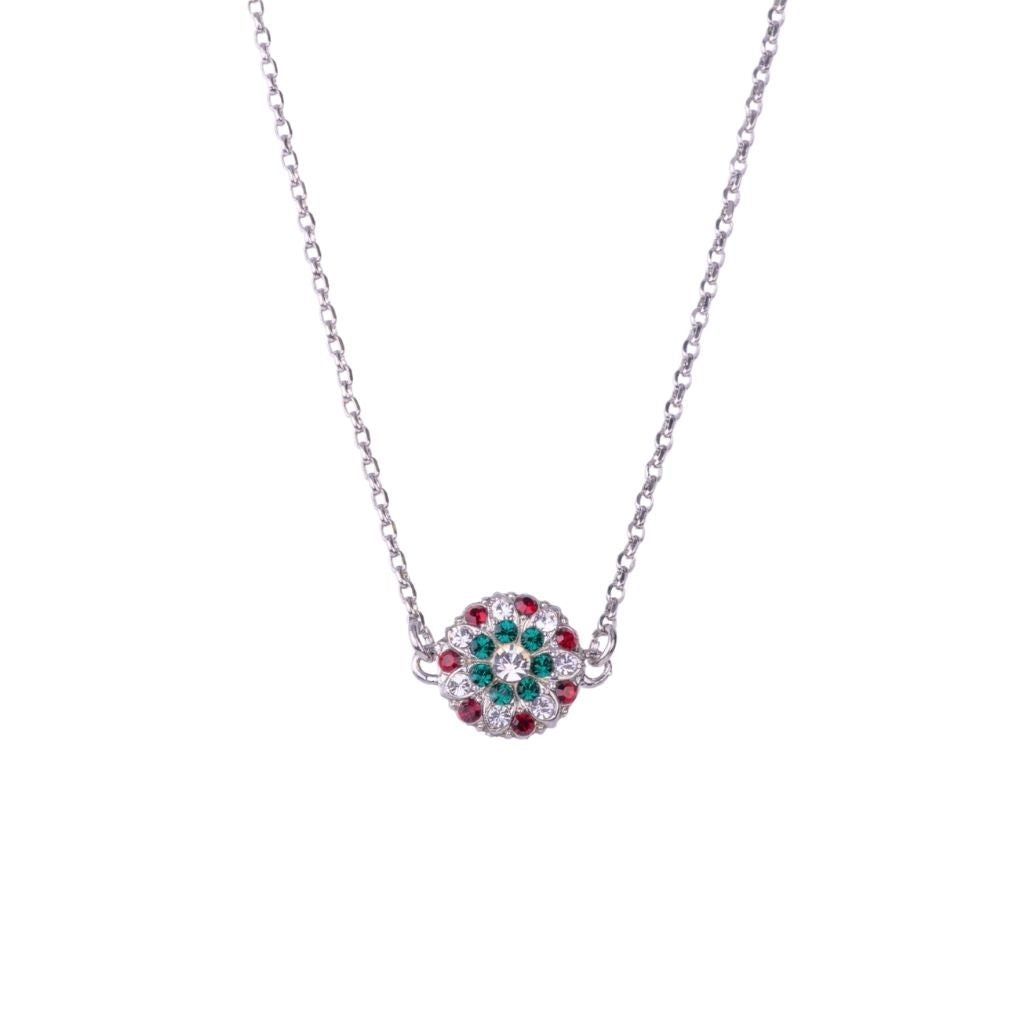 Guardian Angel Pendant in "Holly" - Rhodium