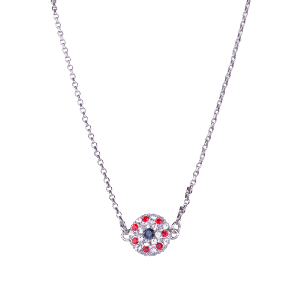 Center Guardian Angel in "Americana" - Rhodium