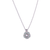 Large Cosmos Pendant in "Malibu Mint" - Rhodium